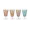 Hello Honey® 5.75" Multicolor Round Stemmed Glass Drinking Glass Set